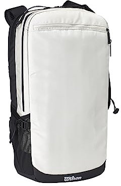 Wilson Volleyball-Rucksack SHORELINE, Gen Green, Außenmaterial und Innenschicht aus recyceltem Polyester, Sandfest für Beachvolleyball, Laptop-Rucksack, Beige