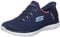 Skechers Damen Slipper Summits Diamond Dream, Frauen Slip-On,offener,einschlupf,Slipper,Mokassins,Halbschuhe,Slides,Loafer,Blau NVPK,36.5 EU
