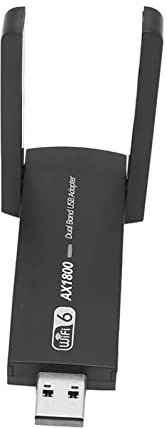 Akozon AX1800M WiFi 6 USB Adapter, with Dual Band 5G 2.4G 802.11ax 3.0 Wireless Network Card for PC Desktop Laptop Support 7 10 11WiFi USB3.0 2.4GHZ to 5.0GHZ AX1800Mbps MU MIMO