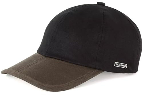 SealSkinz Unisex Marham wasserdichte Faltbare Allwetter-Kappe aus geöltem Segeltuch | Baseballkappe | Einheitsgröße | Schwarz