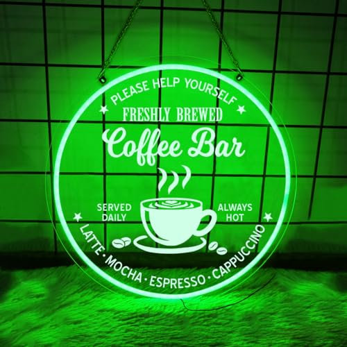 Personalisiertes Kaffeebar Schild, Kaffeebar Neonschild, Kaffeebar LED Schild, Kaffeebar Lichtschild, Kaffee Leuchtschild, Neonschild Für Unternehmen