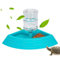Nobleza - Alimentador Automático de Reptiles Cuenco de Agua y Comida para Reptiles Bandeja de Agua de Reptiles Dispensador de Agua de Tortuga con Botella (Azul, Talla L)