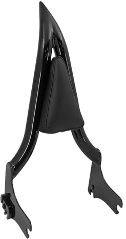 HDBUBALUS Motorrad Sissy Bar Abnehmbare hintere Beifahrer Rückenlehne Fit für Harley Touring Road King Road Glide Street Glide 1997-2008 Schwarz