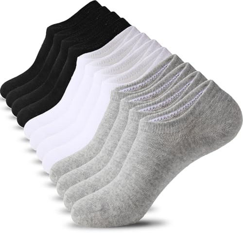 Nroktia 6 Pairs Non Slip No Show Socks Womens and Mens Low Cut Invisible Liner Ankle Socks (6 Multi)