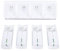 Depisuta Estación de Carga para Mando a Distancia, 4 en 1, Soporte de Cargador para Mando a Distancia con 4 Unidades de Batería Recargable de 2800 MAh para Mando de Juego Wii (White)