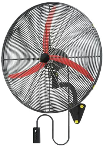 22 Inch Wall Mounted Bathroom Fan Ultra Quiet Heavy Duty Metal Fan for Office, Indoor, Commercial, Residential, Warehouse, Greenhouse, Workshop 50dB Maximum Noise 27in 31in Diameter Fa