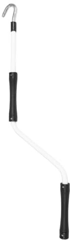 ABOOFAN Rv Awning Crank Handle Pole Hook, Manual Awning Opener Puller, Metal & Rubber, Silver, Auto, AWNING