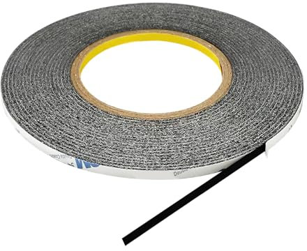 JUGCUT 50M*2MM Double Sided Tape Repair For Mobile Phone Adhesive Tape,Sticker Double Sided Tape for Mobile Phone LCD Touch Screen Black