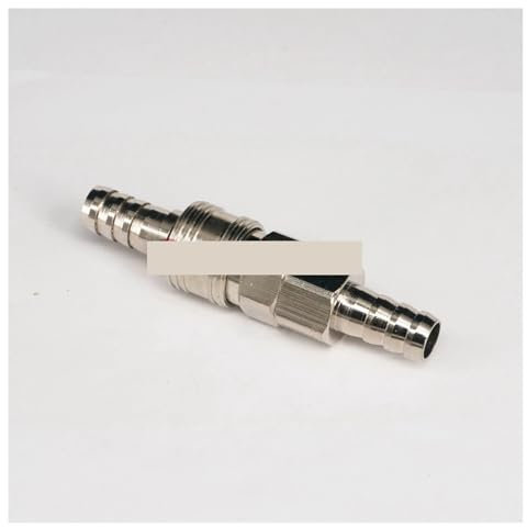 RUAJOGYNVM 12mm Hose Barbs Brass Nickel Plated Fuel Line Gas Hose Quick Disconnect Coupler Marine Pipe Fitting Boat