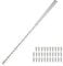sourcing map Piano Hinge, 36 Inch x 1.2 Inch Stainless Steel Continuous Hinge Door Hinge with Holes, for Boat Cabinet Door Box Furniture, Silver