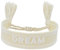Selfmade Jewelry Stoff Armband in Beige, Web und Gewebtes Design für Frauen, Charmante Kleine Geschenkidee (DREAM)