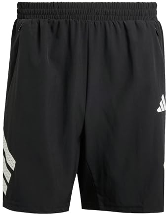 adidas Men's Icon 3-Streifen Shorts Black/White 2XL 18 cm