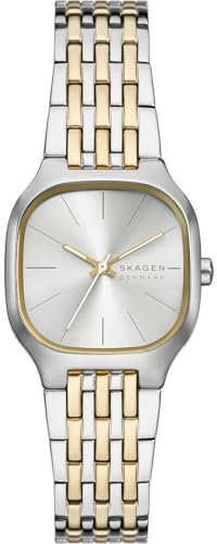 Skagen Mellem Lille Damenuhr, Quarz-Dreizeigerwerk mit Edelstahlarmband