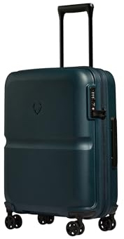 ANTLER - Single Stripe Hard Shell Cabin Suitcase, 55x40x20cm 39L, Lightweight, 4 Spinner Wheels - Adjustable Handle, Carry On Luggage Approved by easyjet, Ryanair & British Airways, TSA Lock - Indigo