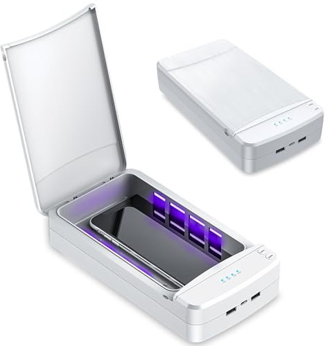 Professionelle Nail Art Sterilisator Box: WIYETY UV Lampe Sterilisator, Professionelle UV Desinfektionsgerät Mit Leisem Betrieb Geeignet für Nagelwerkzeuge und Nagelsalons (weiß)