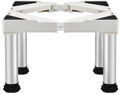 TYJZKJWQ Einstellbarer Sockel 38-41cm für kühlschrank erhöhung,Gefriertruhen & Geschirrspüler untergestell– Robust, korrosionsbeständig bis zu 200 kg Tragkraft (47-70 cm)