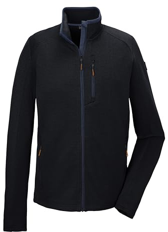 Killtec Herren Powerstretchjacke mit Stehkragen KOS 92 MN FLX JCKT, schwarz blau, XL, 42800-000