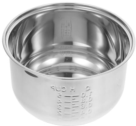 Zerodeko Olla Interior De Acero Inoxidable Universal Repuesto Para Arrocera Eléctrica Fácil De Limpiar