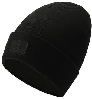 Tommy Hilfiger Herrenmütze mit Geisterstickerei, Schwarz, Einheitsgröße