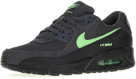 Nike Herren Air Max 90 Sneaker, Anthracite Green Strike Black, 46 EU