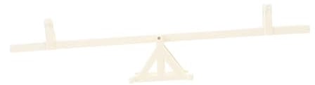 CHICAMPERA Delicate Mini Seesaw Model for Dollhouses Wooden Craft Adornment for Micro Scene Decoration for Miniature Gardens and Playsets