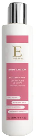 ErthSkin Hyaluronic Acid Body Lotion, Collagen and Shea Butter, Vanilla Scent, 250ml