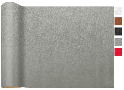 LOMUG Kunstleder Meterware Schwarz 300x140 cm Gekörnt Wasserdicht Kunstleder Gekörnt Lederimitat Texturiert Lederstoff Leder Risse Reparieren Leder Patch PU Lederreparaturband für Autositze Sofa Möbel