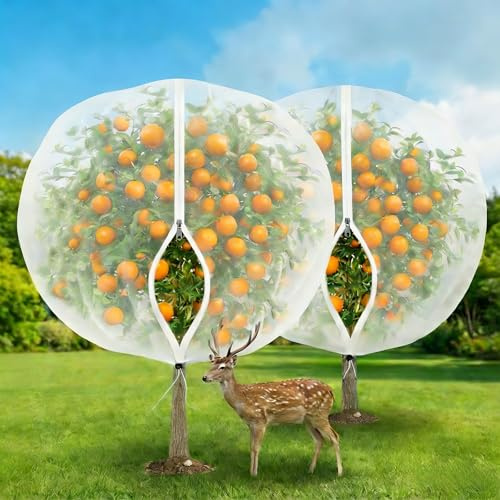Filet Anti Insecte avec Cordon et Fermeture Éclair, Filet de Protection Contre Les Insectes, Filet Arbre Fruitier, Sac de Protection pour Plantes - Anti Insectes et Oiseaux (1.2 x 1.5 M)