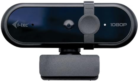 i-tec Solomon 100 Webcam 1080p mit Fester Fokus, Automatische Bildoptimierung und Integrierte Datenschutzabdeckung