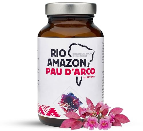 Rio Amazon 500mg PAU D'arco Lapacho - Pack of 60 Capsules