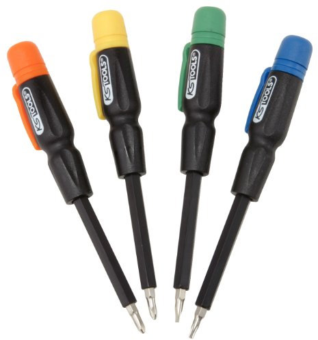 KS Tools 911.2175 Jeu de 4 Tournevis électroniques 4-en-1