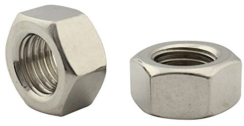 Sechskantmuttern (Standard Ausführung) - M2,5 - (50 Stück) - DIN 934 / ISO 4032 - Edelstahl A2 (V2A) - SC934 | SC-Normteile