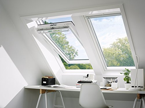 VELUX GGU CK06 0070 White PU Laminated Centre Pivot Roof Window 55x118cm