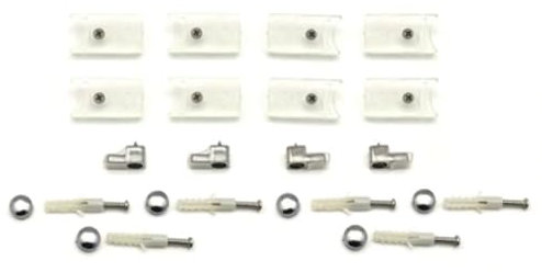 Kit accessori di fissaggio per box doccia linea essential