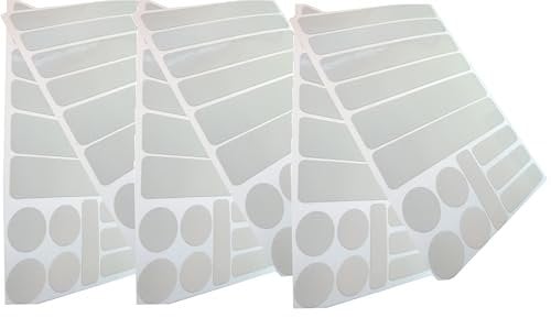 UvV-Reflex Kinderwagen Reflektoren 84 reflektierende Warnaufkleber Sicher Sichtbar (Silber (Weiß))