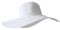 Womens Floppy Straw Hat Wide Brim Foldable Packable Braid Cap UV Protection Summer Gardening Hiking Beach Sun Hat for Head Circumference 58cm(White)