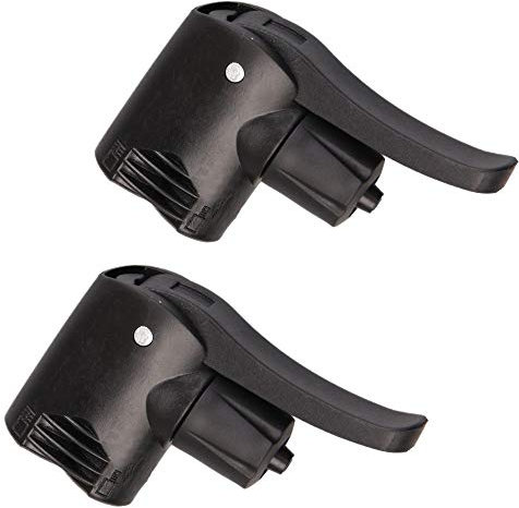 2-Piece Dual Head Bike Track Pump - Tire Tyre Air Pump with Valve Adapter for Bicycle Replacement Accessories