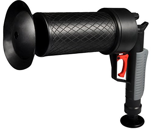 Air Pressure Plunger Kits, Air Drain Blaster Augers Gun Plunger with 4 Heads,Detachable Assembly Sewer Pump High Pressure Plunger