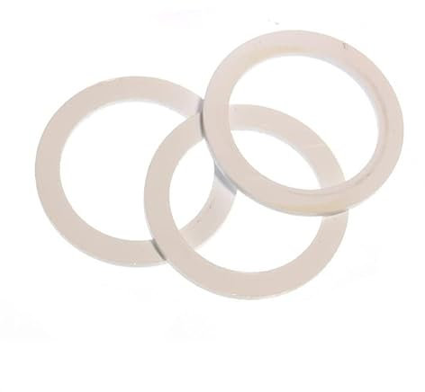 Dichtring G 1 (10 Stück), Ø außen 40 mm innen 33.7 mm Weiß PVC Flachdichtung