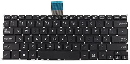 Touches de Clavier de Remplacement, Ensemble de Capuchons de Clé de Remplacement de 82 Touches pour Claviers D'ordinateur Portable Anglais ASUS F200CA X200MA X200CA