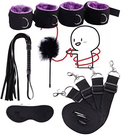 Lopotiony Kit d'accessoires pour Matelas - Masque pour Les Yeux avec Fouet à Plumes