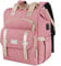 FuisDiL Backpack Womens 15.6 Inch Water Resistant Laptop Backpacks for Women with USB Charging Port & RFID Blocking Anti Theft Pockets, Computer Backpack for Women，Pink