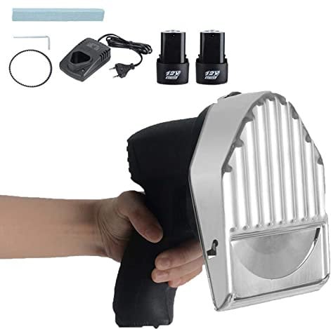Electric Kebab Knife 80W Electric Meat Slicer Shaver 2800RPM, Cordless Kebab Knife Electric Battery Type Electric Knife Gyro Slicer,cordless-B
