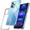 ivoler Funda para Xiaomi Redmi Note 12 Pro 5G / Poco X5 Pro (No para Redmi Note 12 Pro 4G) con 3 Piezas Cristal Templado, Carcasa Anti-Choque Transparente, Suave TPU Silicona Caso Anti-arañazos Case
