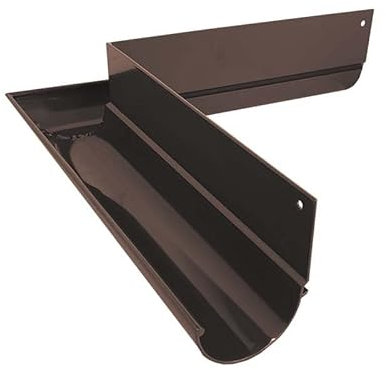 Renoplast® R50 Aluminium Dachrinnenwinkel | äußenwinkel 90° Braun | Dachrinnen Regenrinne Dachentwässerung Blechkantprofile | Gartenhaus Carport Terrasse Balkon-Steckrinne | Rinne für Dach