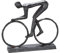 Casablanca Design Skulptur Racer Radfahrer Figur auf Rennrad Höhe 15 cm Breite 17 cm aus Eisen brüniert Wohnzimmer Skulpturen Deko Modern