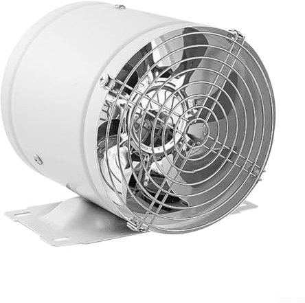 Zoegneer Leistungsstarker Wandventilator für den Haushalt, Abluftventilator für Küche, Dunstabzugshaube, Lüftungsventilator, geräuschloser Betrieb (weiß)