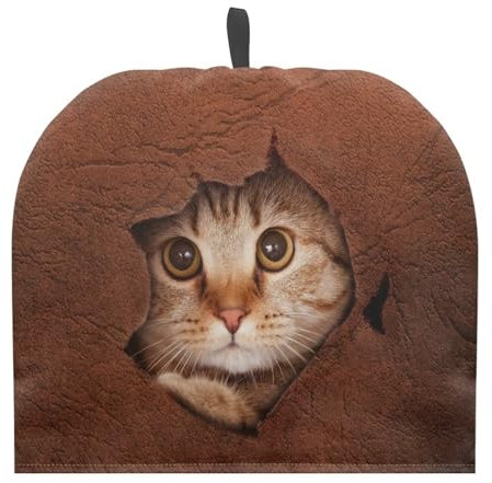 Psesaysky Théière isolante en forme de chat mignon - Confortable - Confortable - Pour théière - Légère - Housse anti-poussière pour théière, bouilloire ou cafetière française
