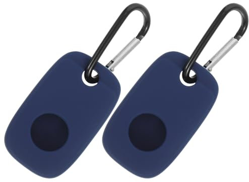 iplusmile Funda Compatible Con Tile Pro 2022 2 Piezas De Funda De Silicona Suave Con Mosquetón Para Rastreador Llavero Rastreador Funda Protectora(Azul)