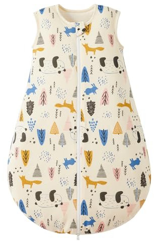 Duomiaomiao 2.5Tog Schlafsack Baby Ganzjahres, 100% Baumwolle Baby Schlafsack Winter, Mädchen Neugeboren,Warmer Schlafsack Neugeborene Kinder(2.5 TOG/Panda/100)
